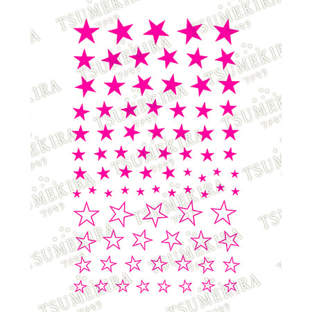 Tsumekira es Neon Star  Neon Pink