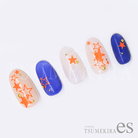 Tsumekira es Neon Star  Neon Orange