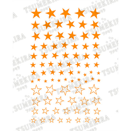 Tsumekira es Neon Star  Neon Orange