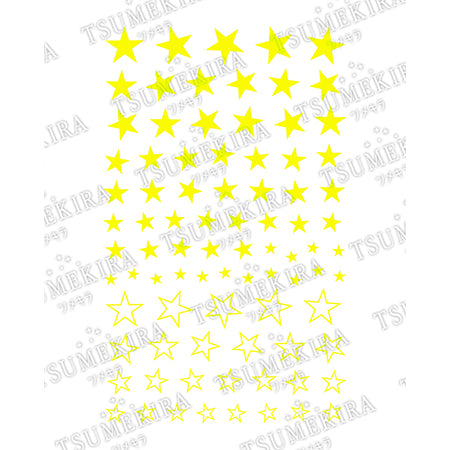 Tsumekira es Neon Star  Neon Yellow