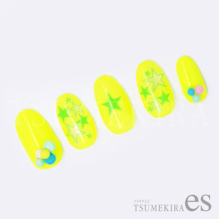 Tsumekira es Neon Star  Neon Green