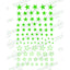 Tsumekira es Neon Star  Neon Green