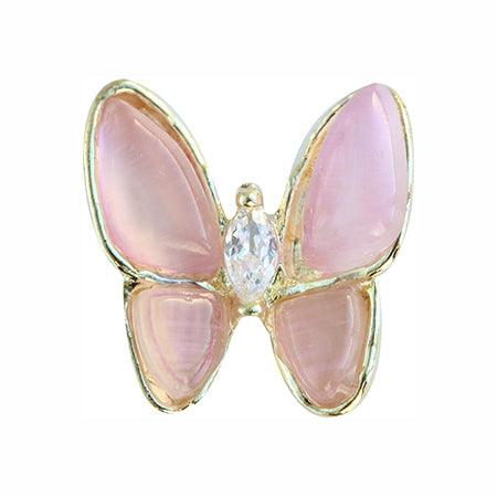 MATIERE Gold Frame Butterfly Parts  Light pink 2p
