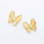 MATIERE Gold Frame Butterfly Parts  Apricot 2p