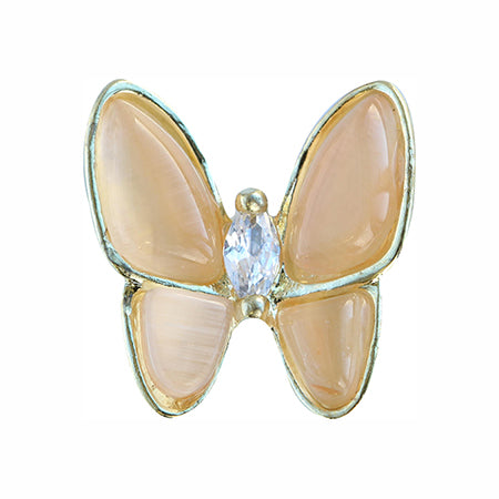 MATIERE Gold Frame Butterfly Parts  Apricot 2p