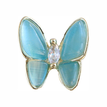 MATIERE Gold Frame Butterfly Parts Blue 2p