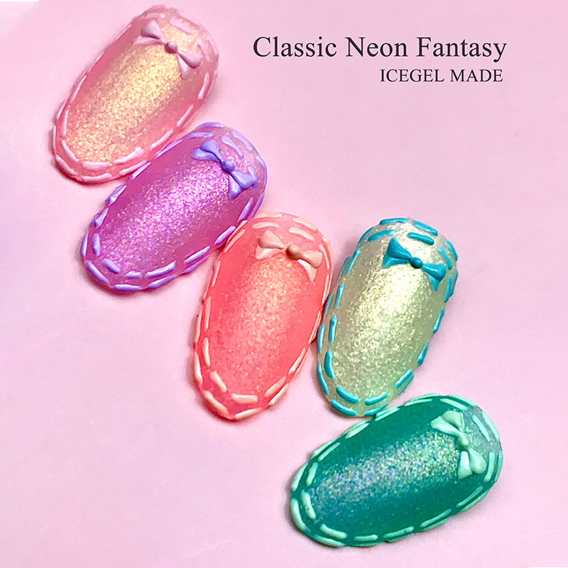 ICE GEL A BLACK Classic Neon Fantasy Gel  1240 Aurora Sunset 3G