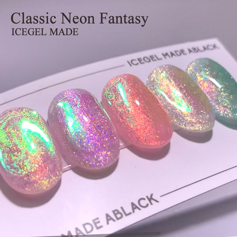 ICE GEL A BLACK Classic Neon Fantasy Gel 1243 Aurora Mojito 3G