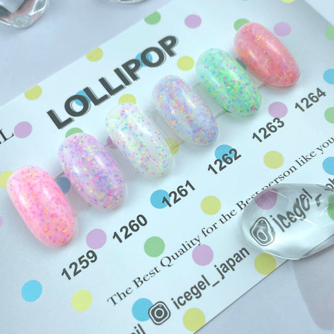 ICE GEL A BLACK Lollipop Gel  1263 Pistachios 3G