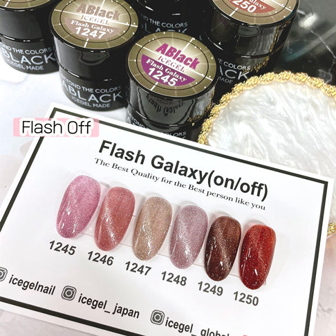 ICE GEL A BLACK Flash Star Galaxy Gel  1245  3G