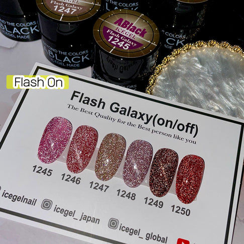 ICE GEL A BLACK Flash Star Galaxy Gel  1246 3G