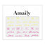 Amaily nail stickers  No. 2-25 neon letter