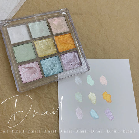 + D watercolor palette  Fresh Pastel  9 colors