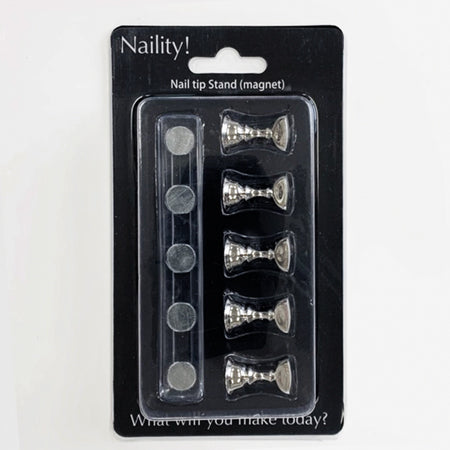 Naility! Nail Tip Stand Magnet Type Silver
