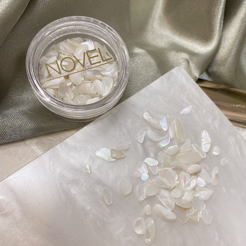 NOVEL ◆ Drep Shells Natural White S