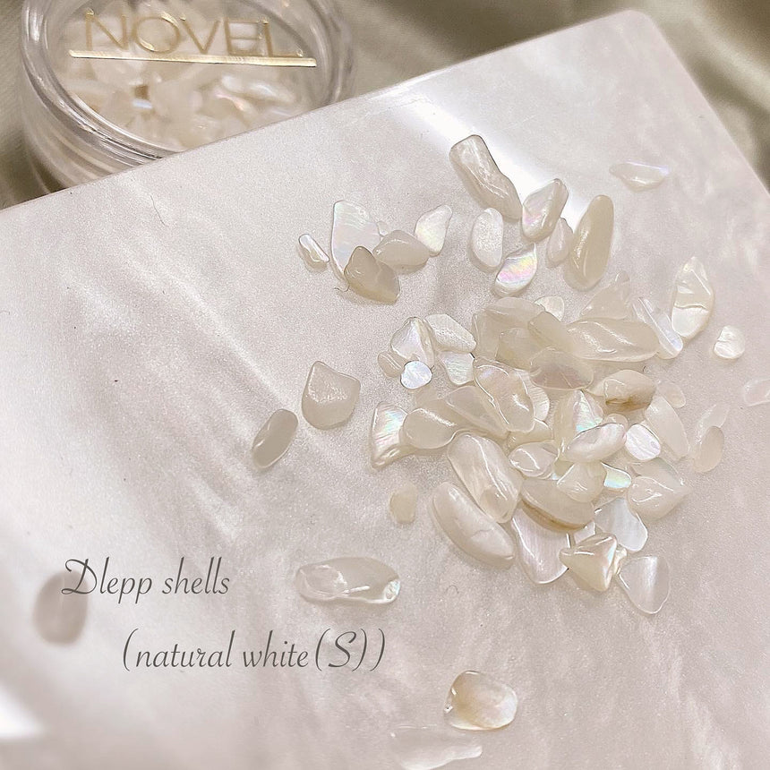 NOVEL ◆ Drep Shells Natural White S