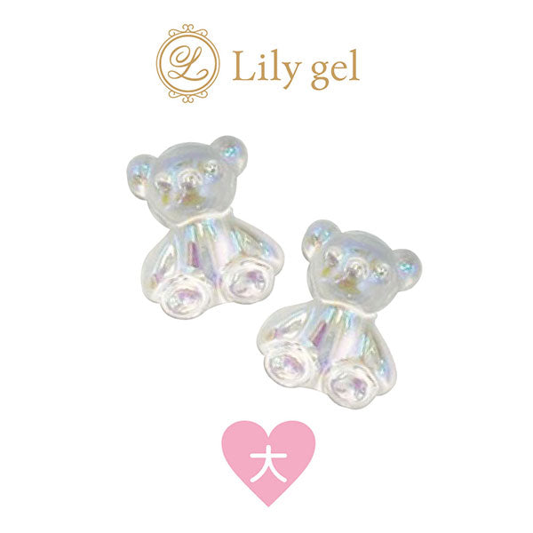 Lily Gel Aurora Kuma-chan Parts  Clear (large) 12P