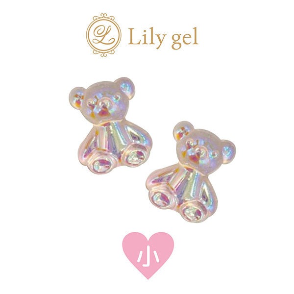 Lily Gel Aurora Kuma-chan Parts  Pink (small) 12P