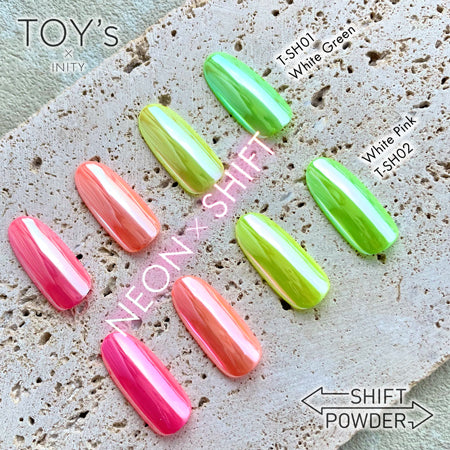 TOY's x INITY Shift Powder  T-SH01 White Green