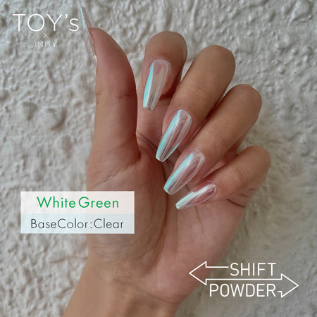TOY's x INITY Shift Powder  T-SH01 White Green