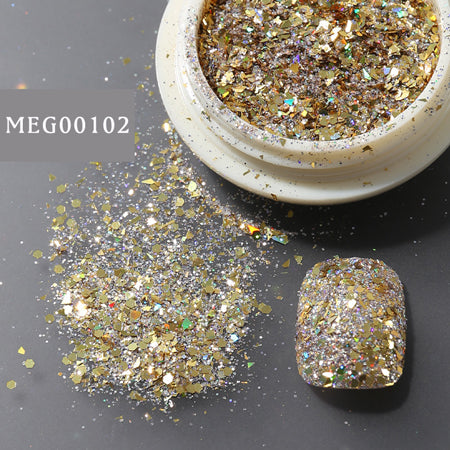SONAIL Flash Laser Glitter  Vintage gold MEG00102