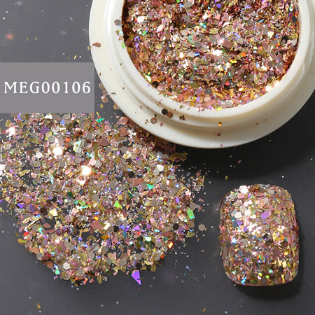 SONAIL Flash Laser Glitter  Rose gold MEG00106