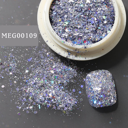 SONAIL Flash Laser Glitter  Purple MEG00109