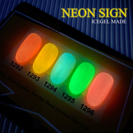 ICE GEL A BLACK Neon Sign Gel  1294 Lemon 3G