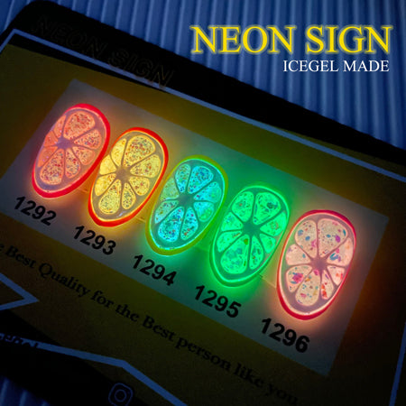 ICE GEL A BLACK Neon Sign Gel  1294 Lemon 3G