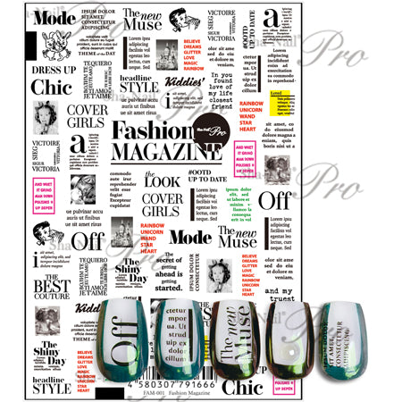 Sha-Nail PRO FAM-001  Fashion Magazine Black