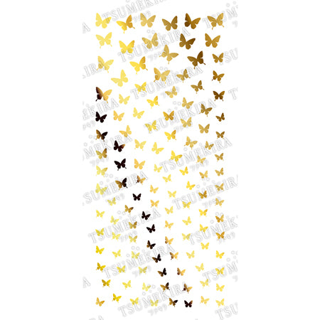 Tsumekira Butterfly Silhouette Gold  SG-BSA-101
