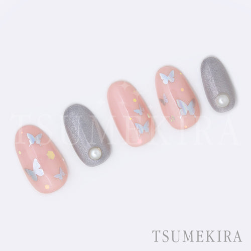 Tsumekira Butterfly Silhouette Aurora  SG-BSA-102