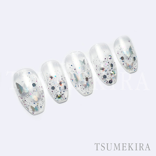 Tsumekira Butterfly Silhouette Aurora  SG-BSA-102