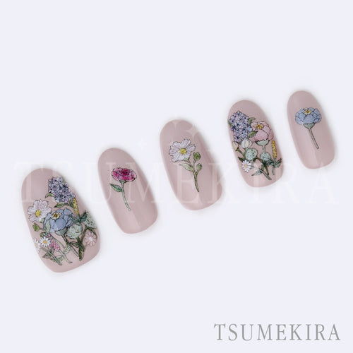 Tsumekira Hana4 Produce 4  Hana4 Flower Hand Paint  NN-HNY-104