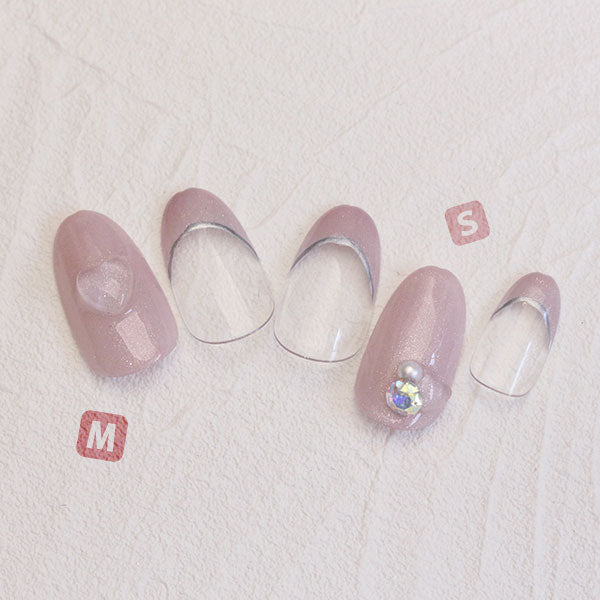 SHAREYDVA Clear Series  Heart M  10P