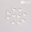 SHAREYDVA Clear Series  Heart L  10P