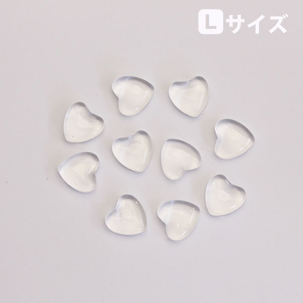 SHAREYDVA Clear Series  Heart L  10P