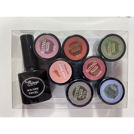 Miss Mirage BOTANIC MOOD 6 New Colors Set + Non-wipe Top Gift