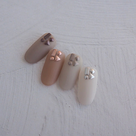 Nail Parfait Metal Studs Assortment  Beige