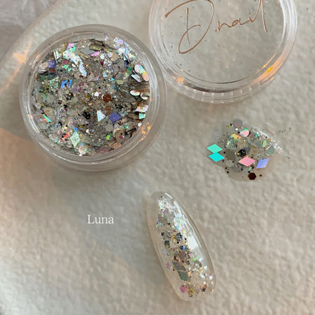 D Nail Hologram  Luna Silver