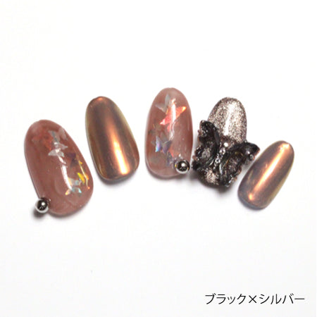 SHAREYDVA Clear Butterfly Parts  Black x Silver 3p