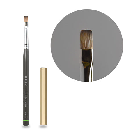 INITY Gel Brush Angular Multi-round # 8-N