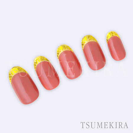Tsumekira Glass French Gold  SG-GFL-102 (for gel only)
