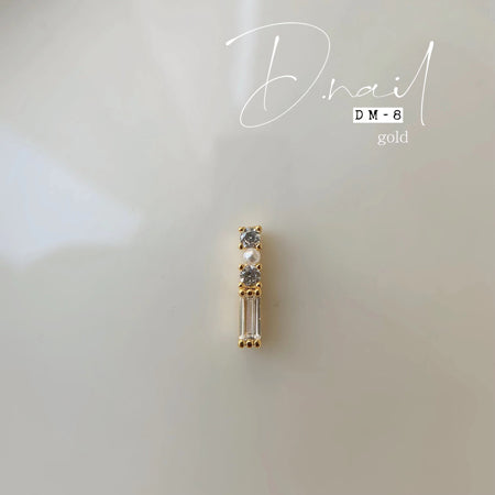 D Nail Jewelry Bijou Parts DM-8 2 pieces