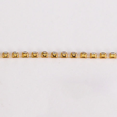 Joias Diamond Stone Chain Crystal / Gold ss10
