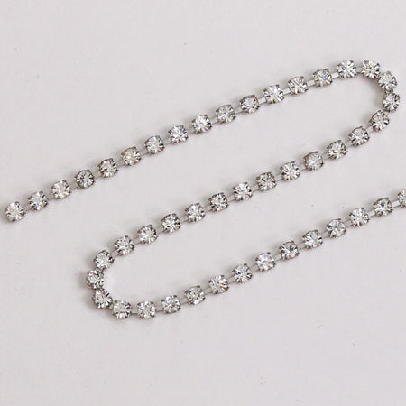 Joias Diamond Stone Chain  Crystal / Silver ss10