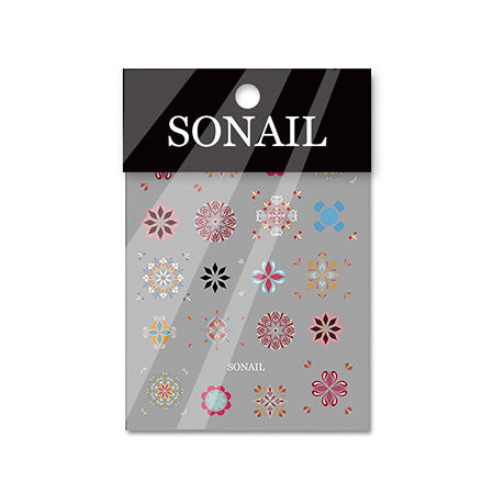 SONAIL Antique Flower Mix Three-Dimensional Nail Sticker FY000216