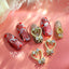SONAIL Nail Deco Parts Yamazaki Select Forever Love Heart Frame Jewel Ribbon 2P