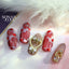 SONAIL Nail Deco Parts Yamazaki Select Forever Love Heart Frame Jewel Ribbon 2P