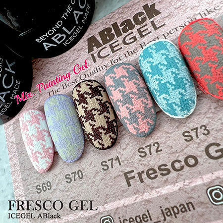 ICE GEL A BLACK Fresco Gel 8 Color Set